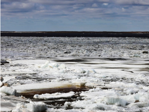 В Халясавэе река очистилась ото льда 
